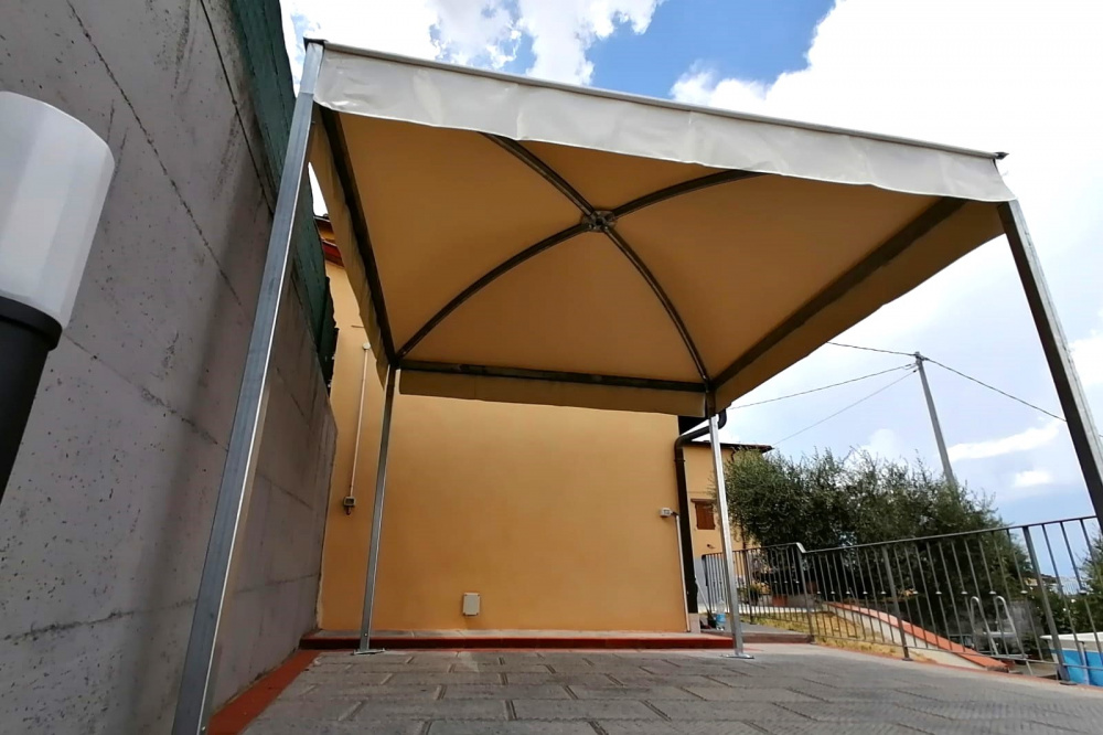 copertura gazebo autoportante in pvc