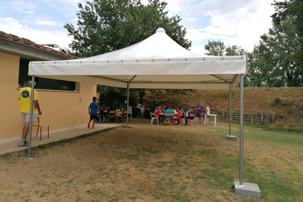 fornitura montaggio gazebo airone