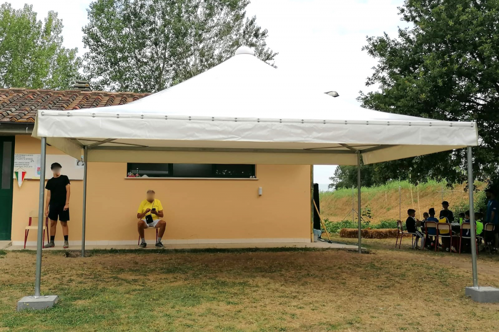 fornitura montaggio gazebo airone