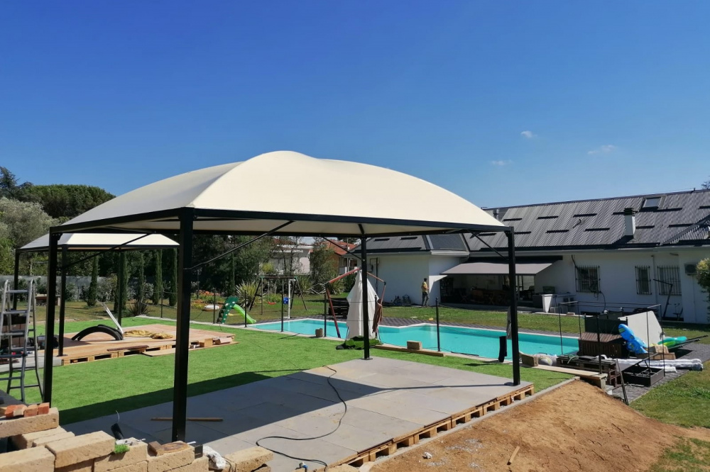 gazebo airone in pvc