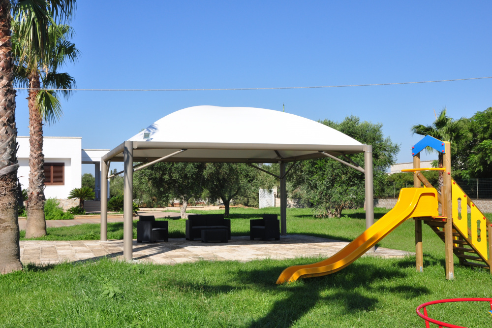 gazebo cicogna copertura parco giochi