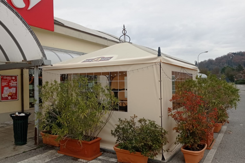 gazebo copertura pvc