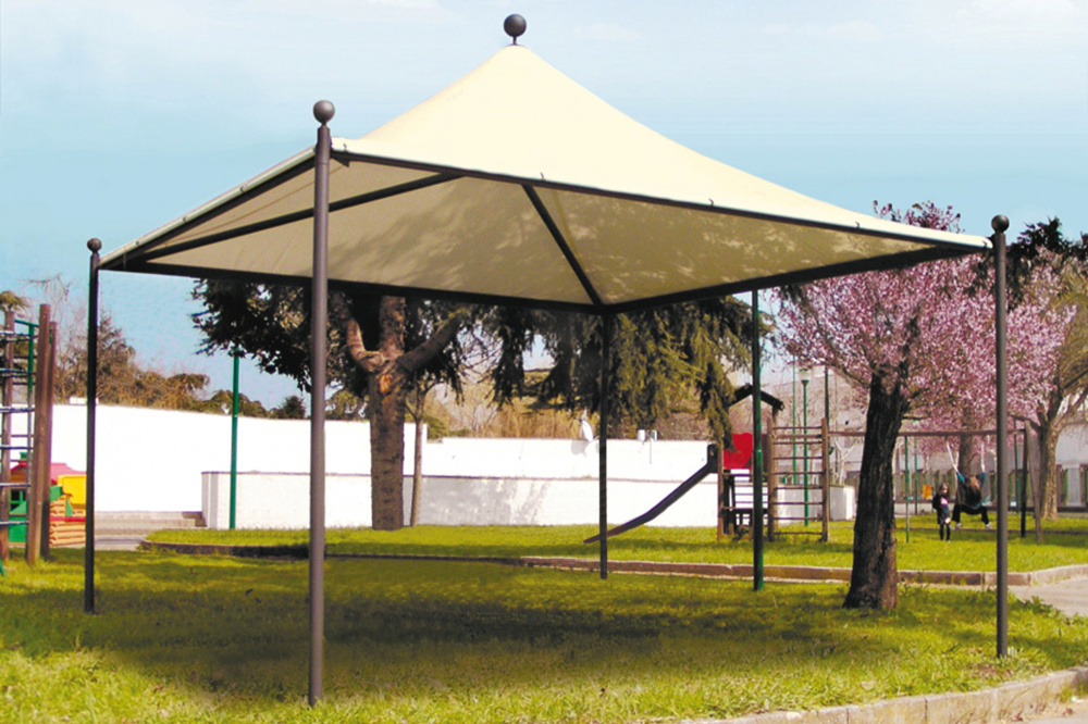 gazebo da giardino struttura in ferro